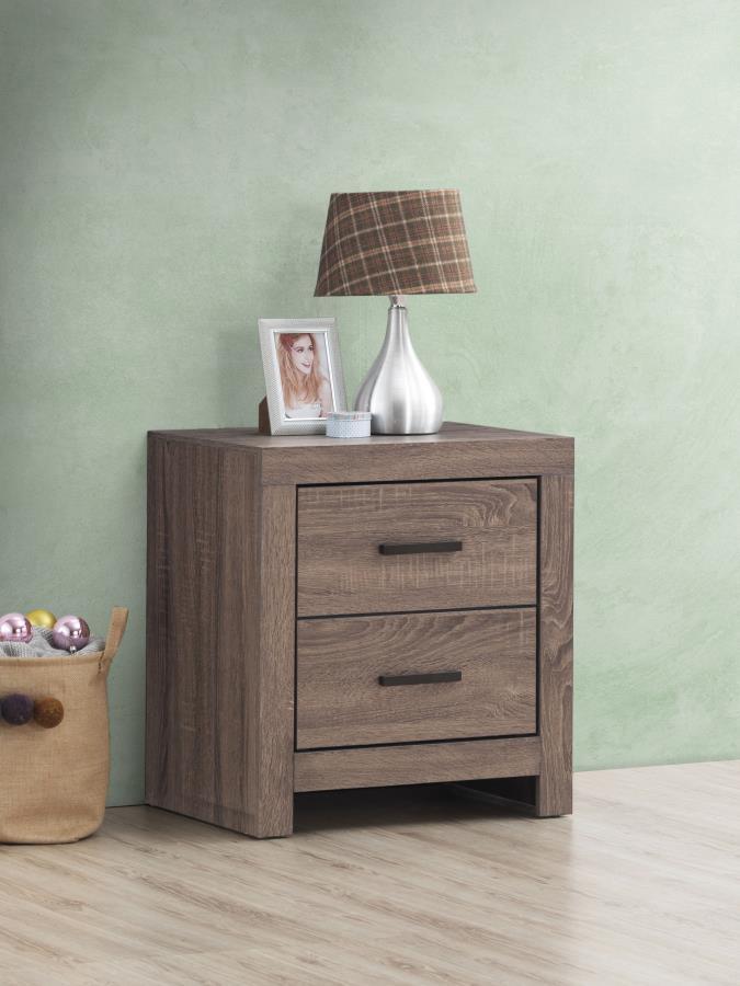 Brantford 2-Drawer Nightstand – Modern Bedroom Side