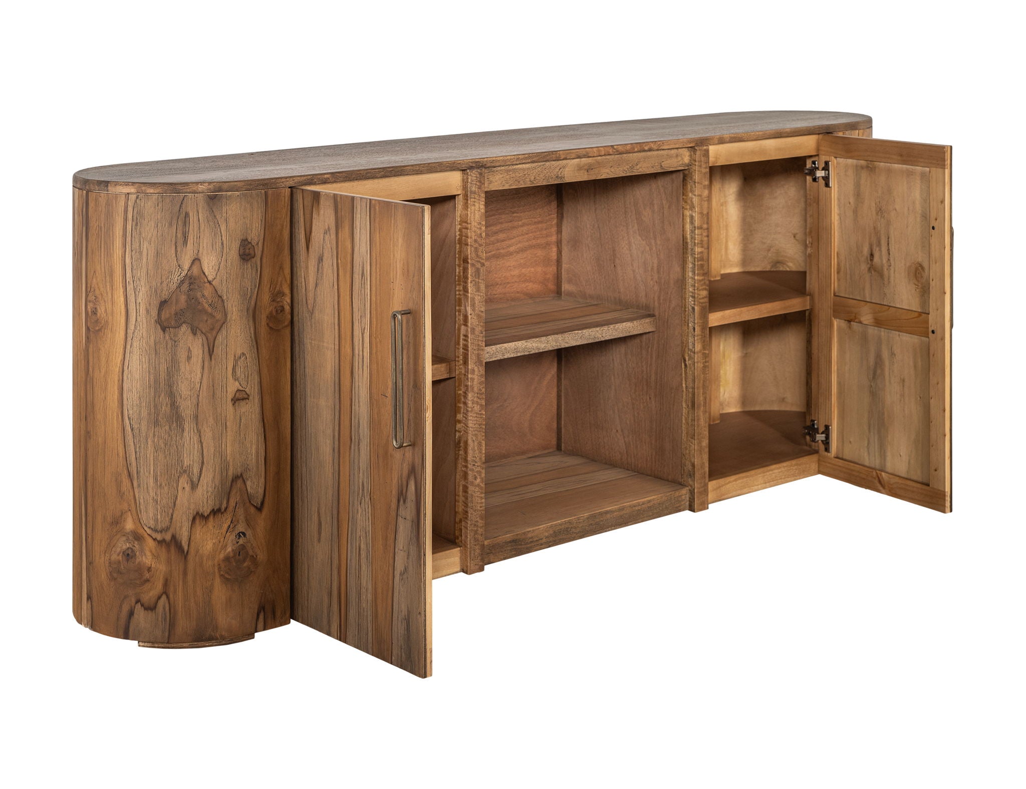 Balam 2-Door TV Stand – Brown Mango