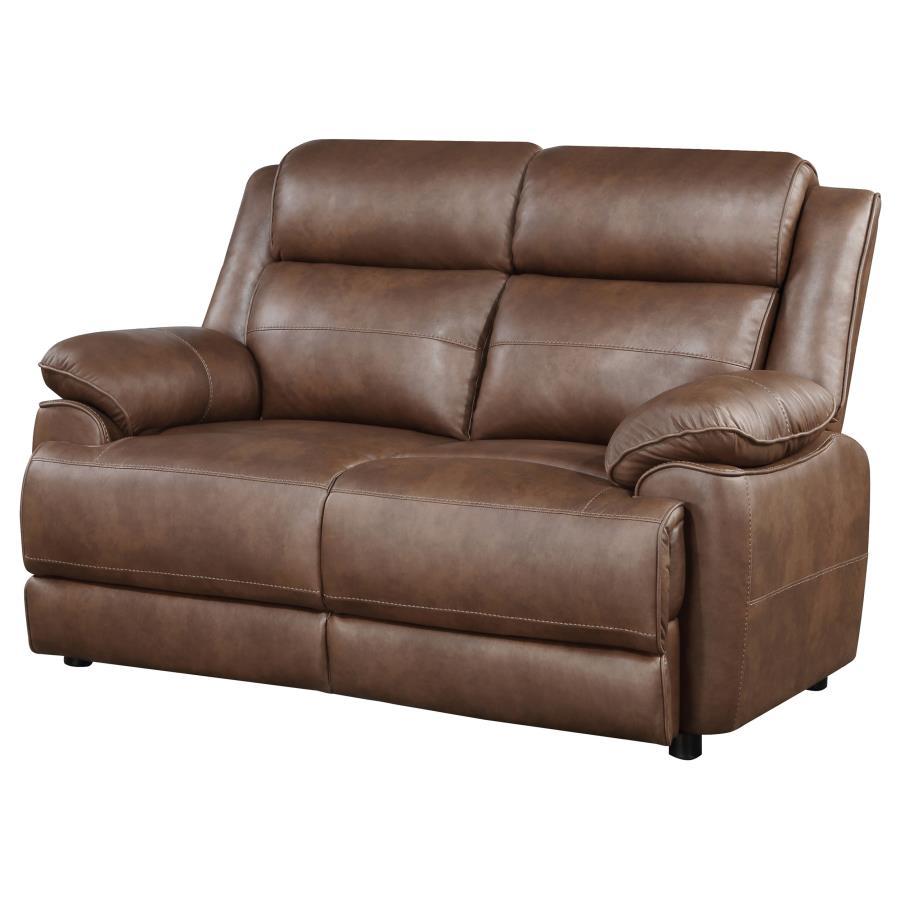 Ellington Upholstered Padded Arm Loveseat