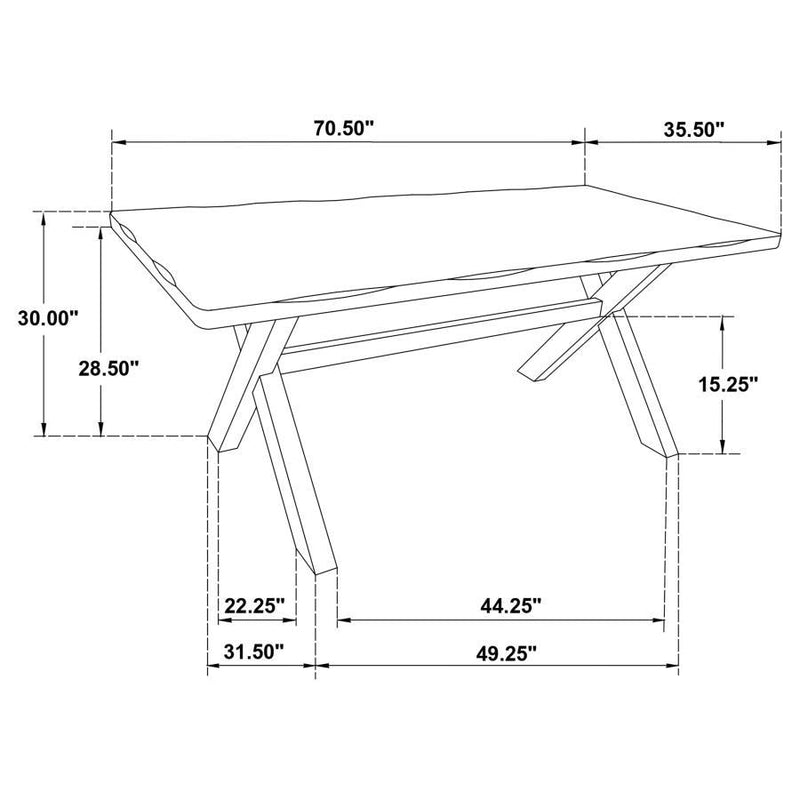 Alston 6-Piece Rectangular Dining Table Set
