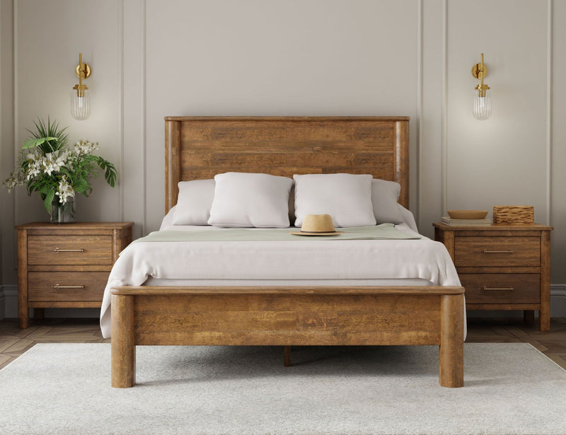 Olimpia Towny Brown 2-Drawer Nightstand