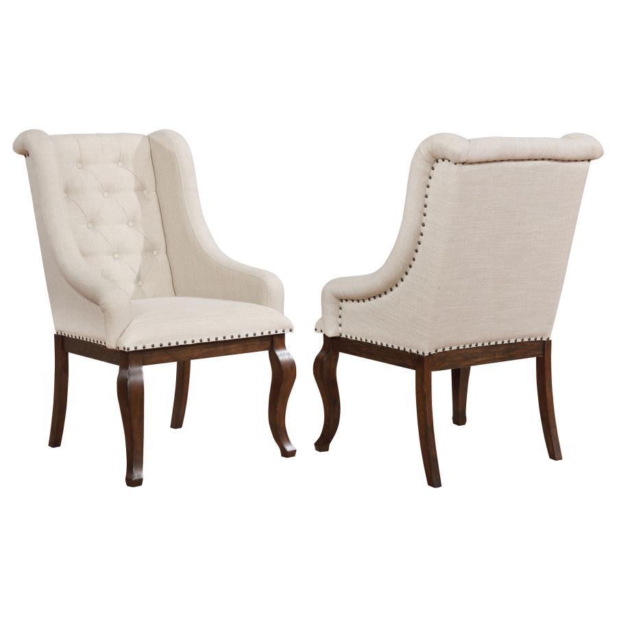 Brockway 2-Piece Upholstered Dining Arm Chair Set