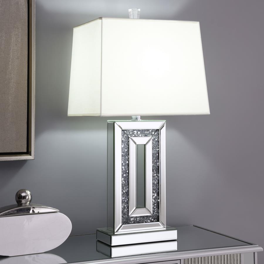 Ayelet Tapered Shade Mirrored Table Lamp