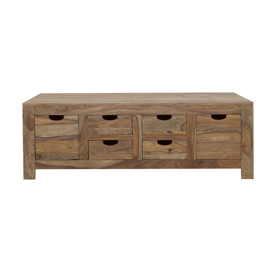 Esther 6-Drawer Solid Wood Coffee Table