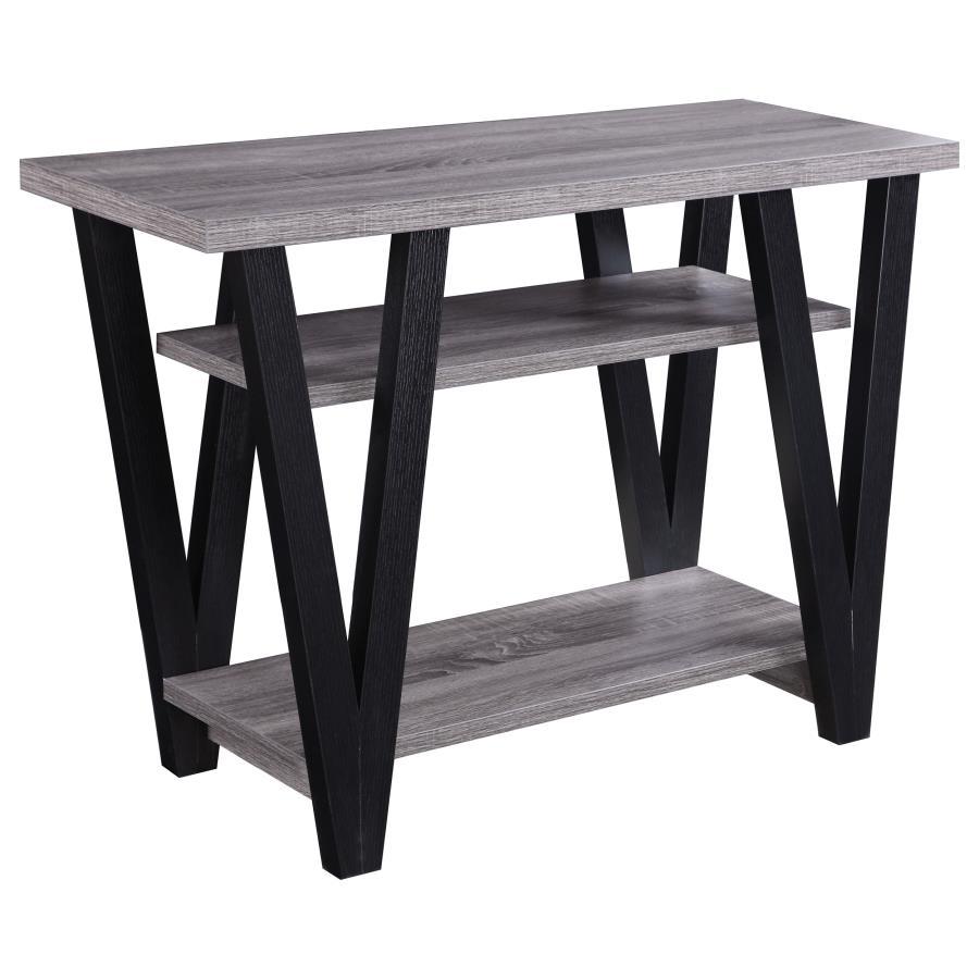 Stevens 2-Shelf Engineered Wood Entryway Console Table