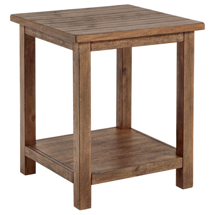 Payne Wood End Table With Shelf
