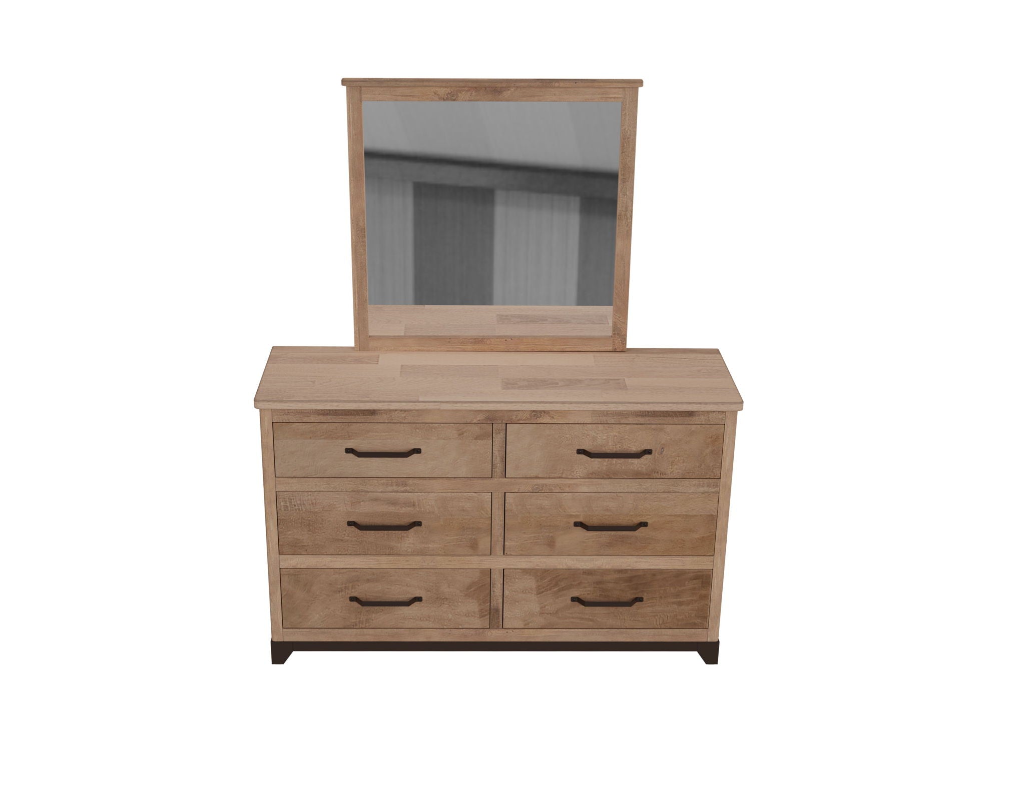 Natural Parota - 6 Drawer - Brown Cappuccino