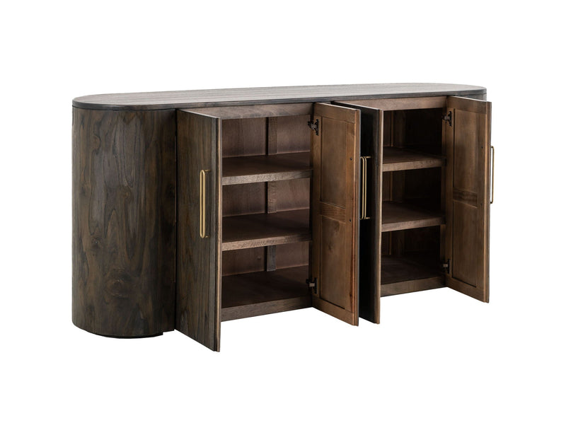 Balam 4-Door Console – Oil Black Mango