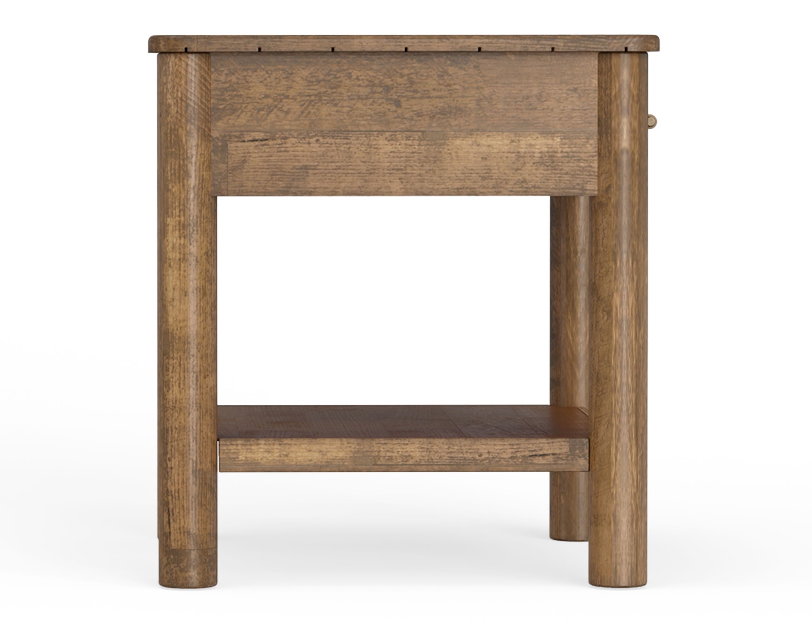 Olimpia - 1 Drawer End Table - Towny Brown