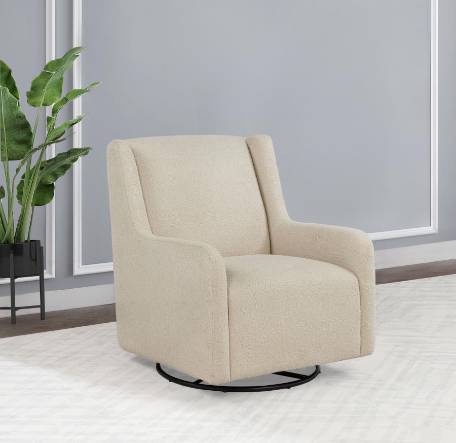 Serra Boucle Upholstered Swivel Glider Recliner