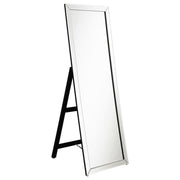 Soline - Framed Standing Floor Mirror in Silver