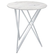 Bexter Round Faux Marble Bistro Bar Table
