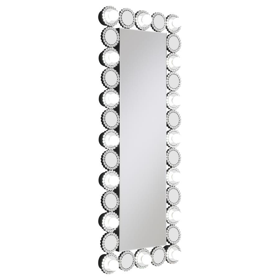 Aghes Full-Length Wall Mirror with LED Lighting
