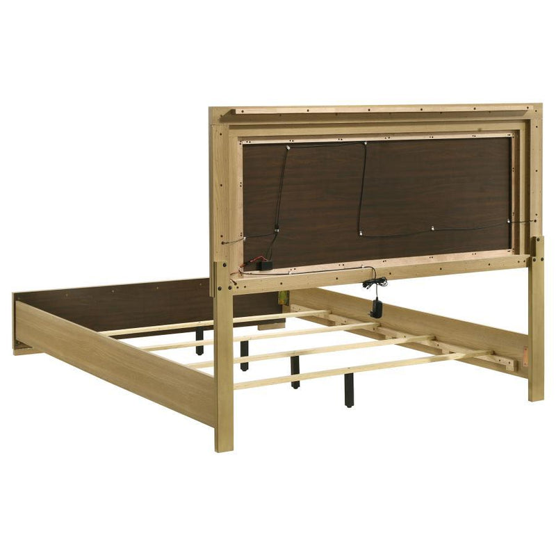 Hyland Queen Panel Bed with LED Touch Headboard