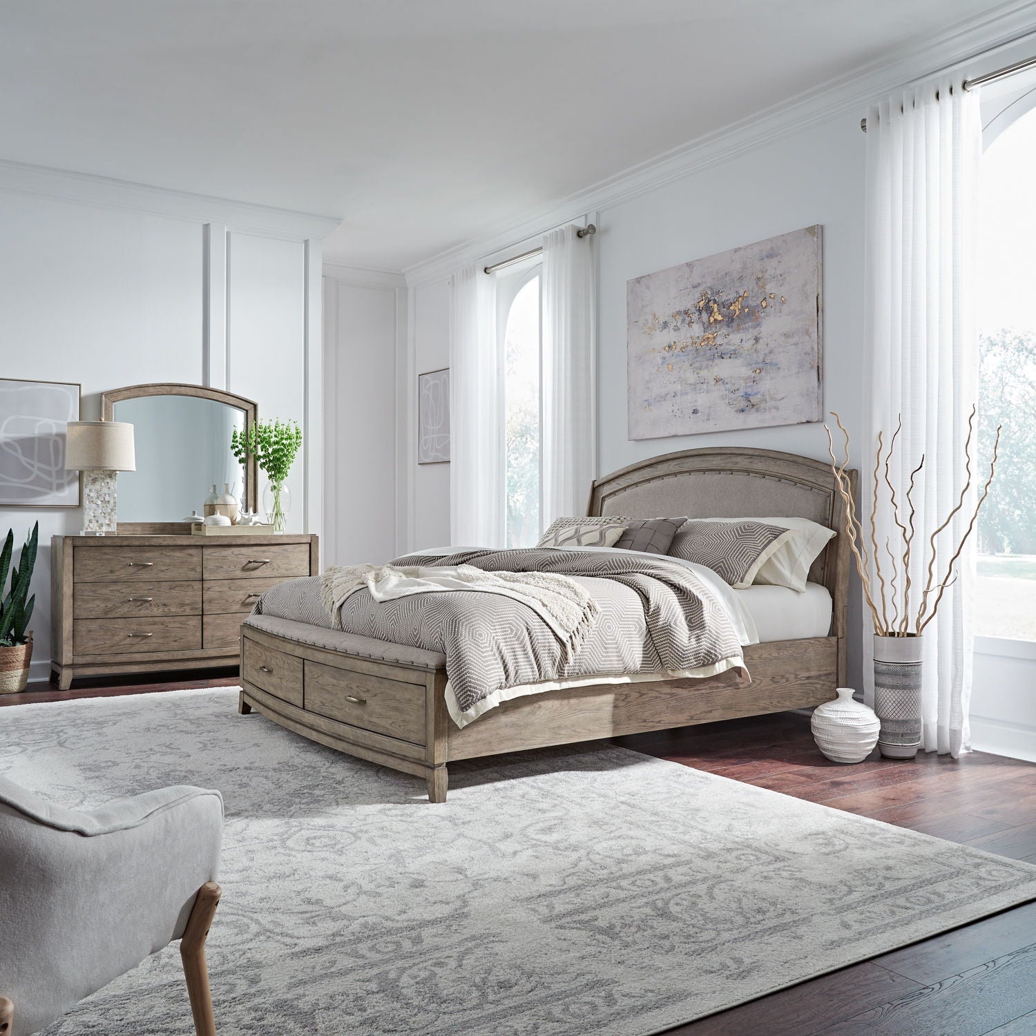 Avalon Upholstered Bedroom Set