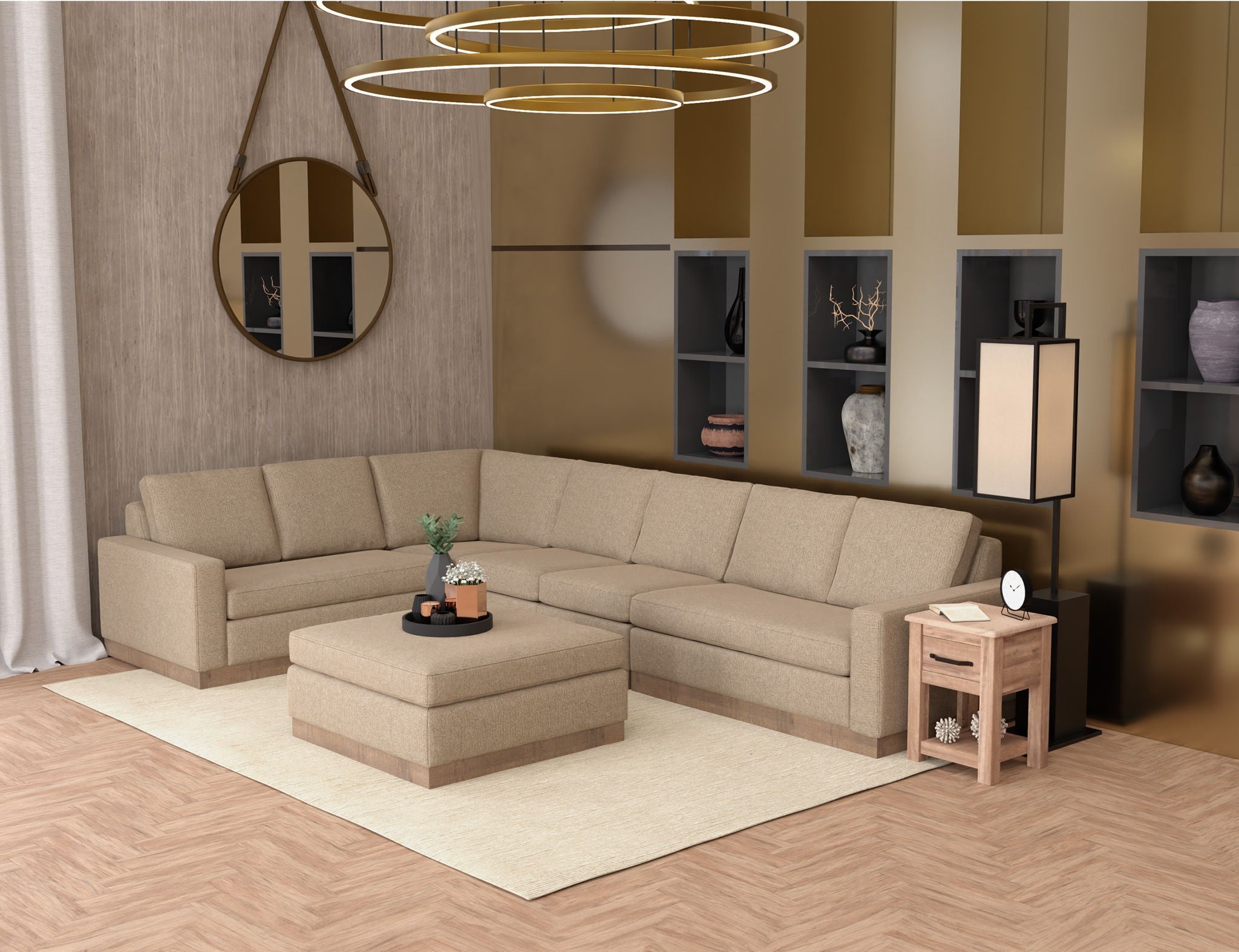 Georgia Wedge Corner Sectional in Multiple Colors