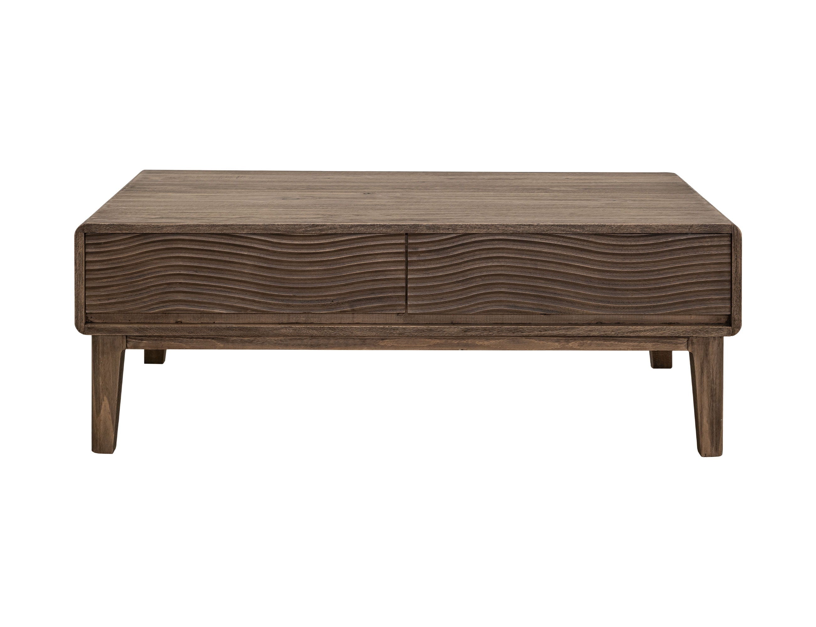 Olivia Cocktail 4 Drawer Table Brown