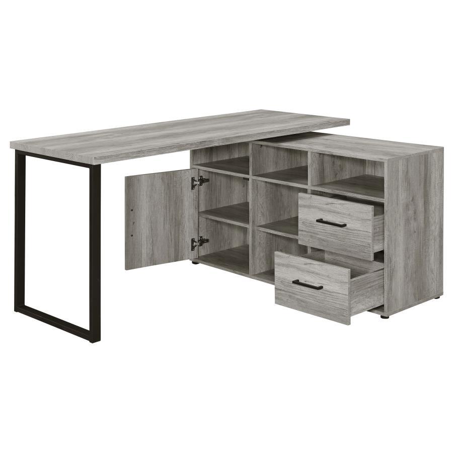 Hertford L-Shape Office Desk with Storage
