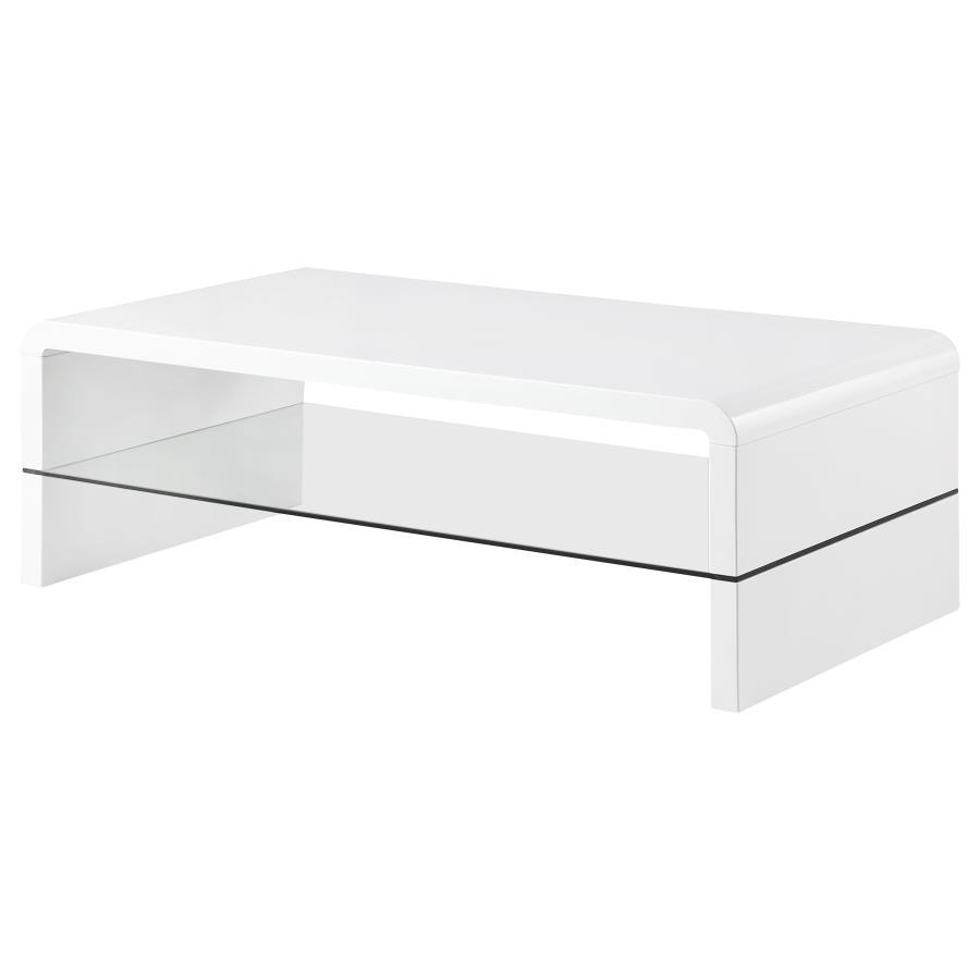 Airell - Rectangular Coffee Table With Shelf