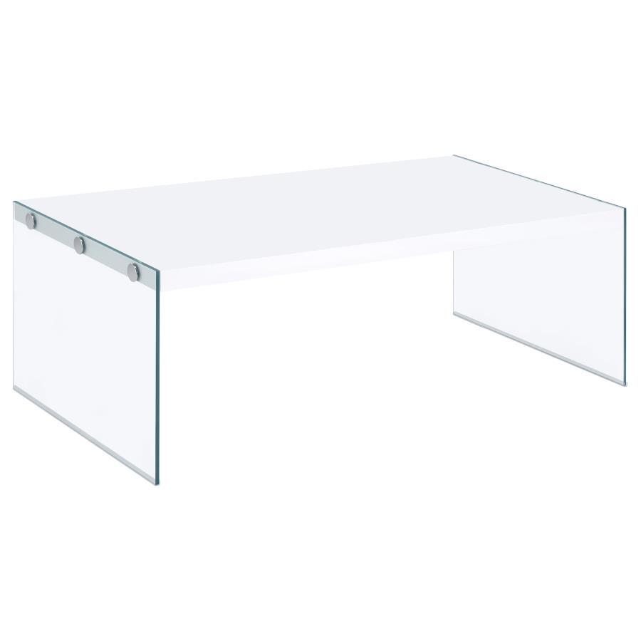 Opal Glass Frame Coffee Table & Side Table