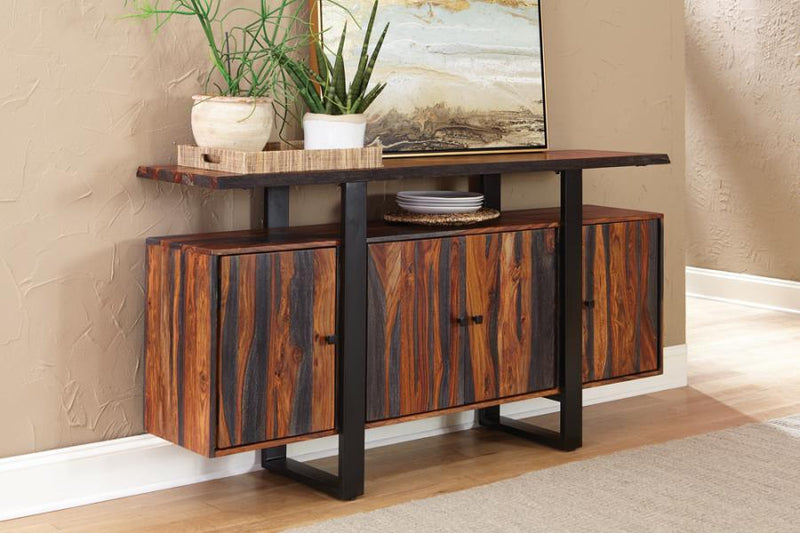 Ditman 4-Door Solid Wood Sideboard Buffet