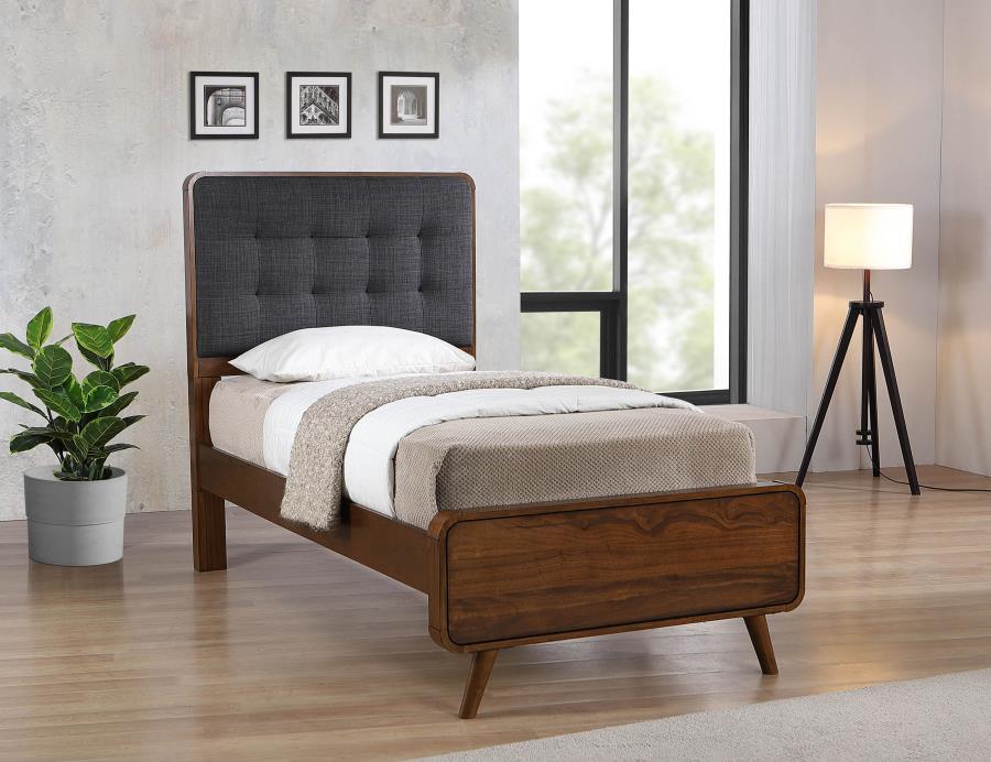 Robyn Mid-Century Wood Panel Bed
