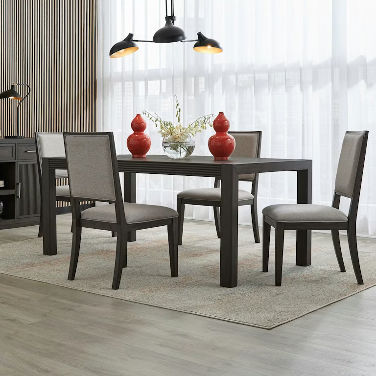 Modern Edge Rectangular Table Set