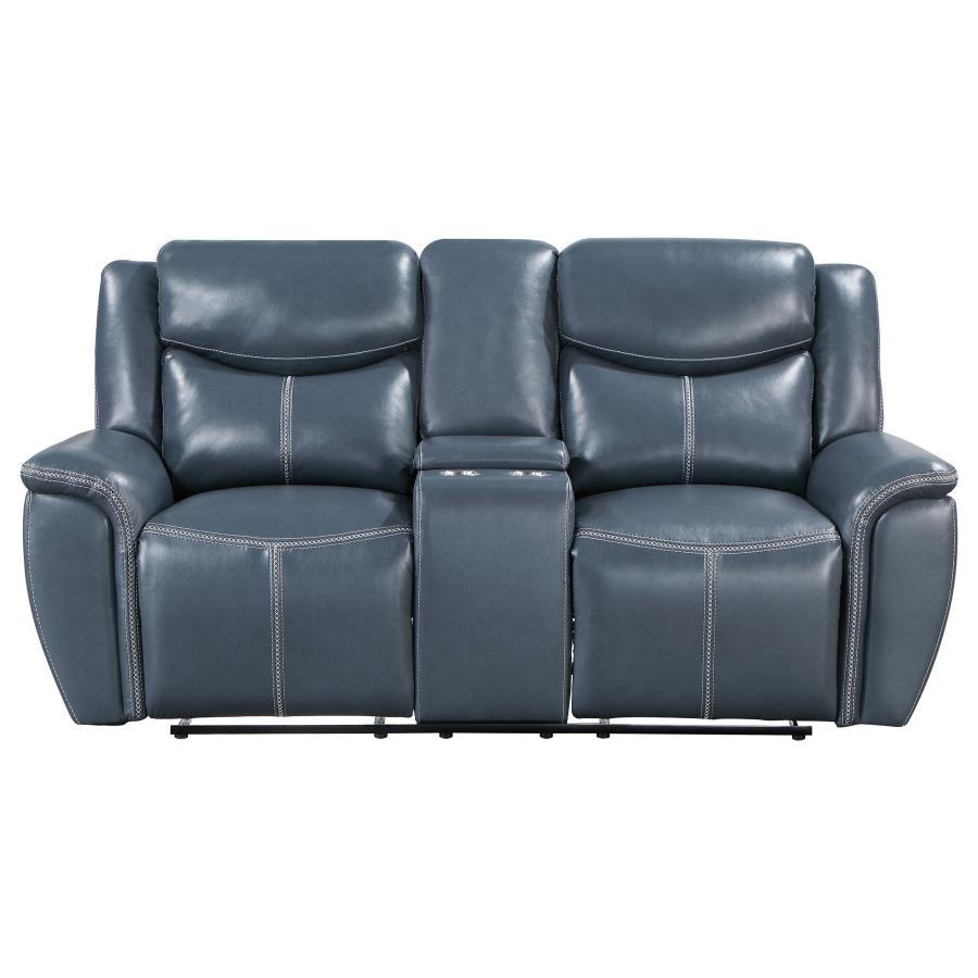 Sloane Upholstered Padded Arm Reclining Loveseat