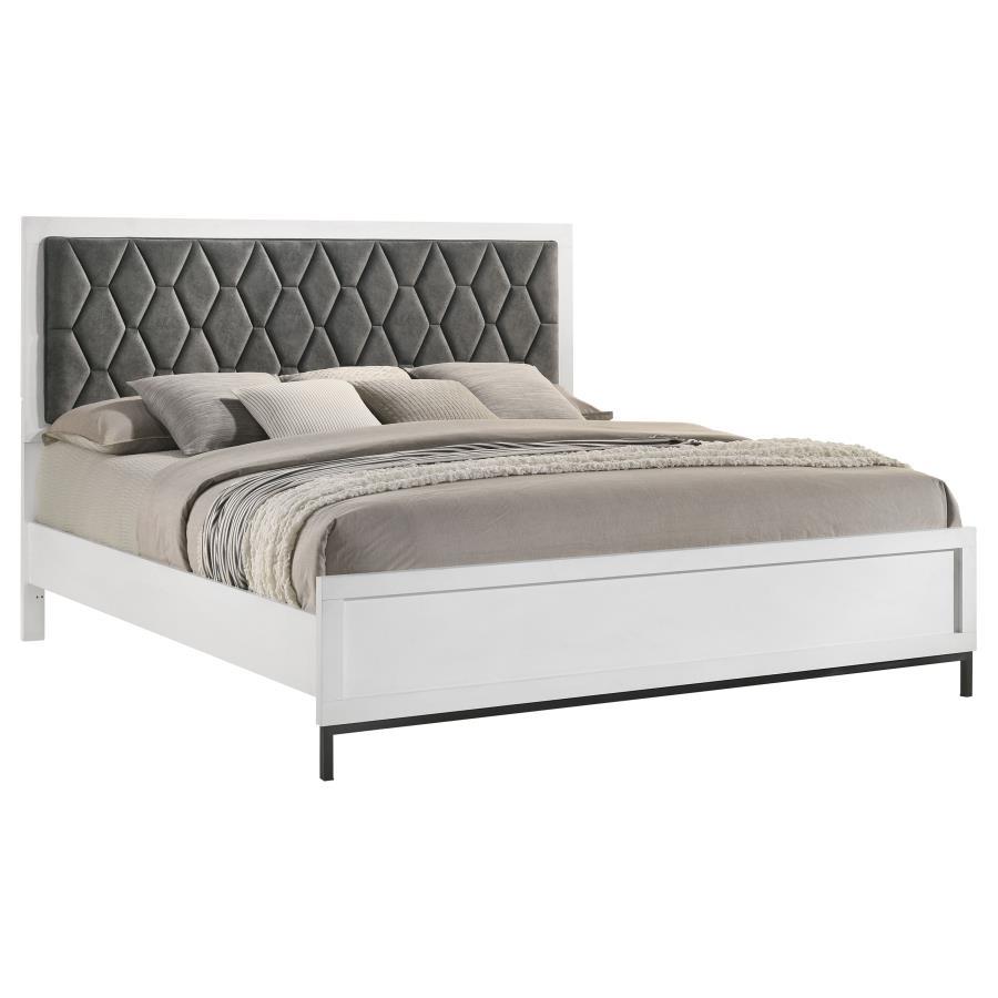 Sonora Eastern King Upholstered Panel Bed