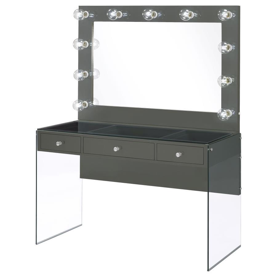 Afshan - 3-Drawer Vanity Set with Lighting