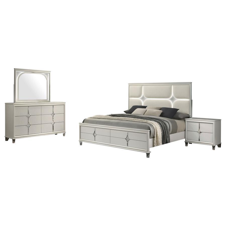 Olivia Queen 4-Piece Panel Bedroom Set