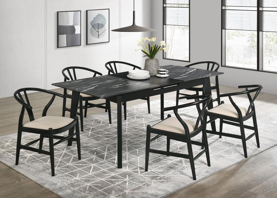 Crestmont 7-Piece Extension Leaf Dining Table Set