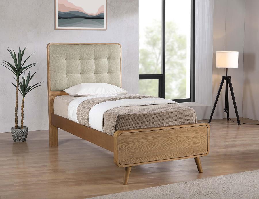 Robyn Mid-Century Wood Panel Bed