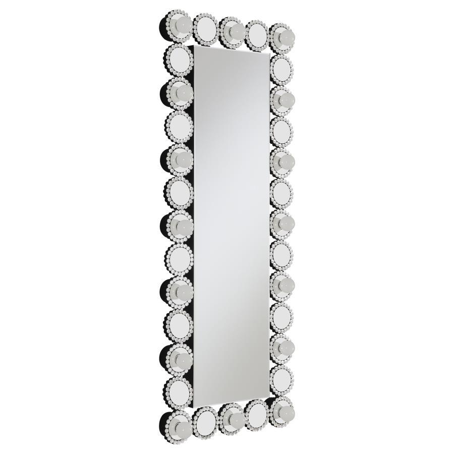 Aghes Full-Length Wall Mirror with LED Lighting