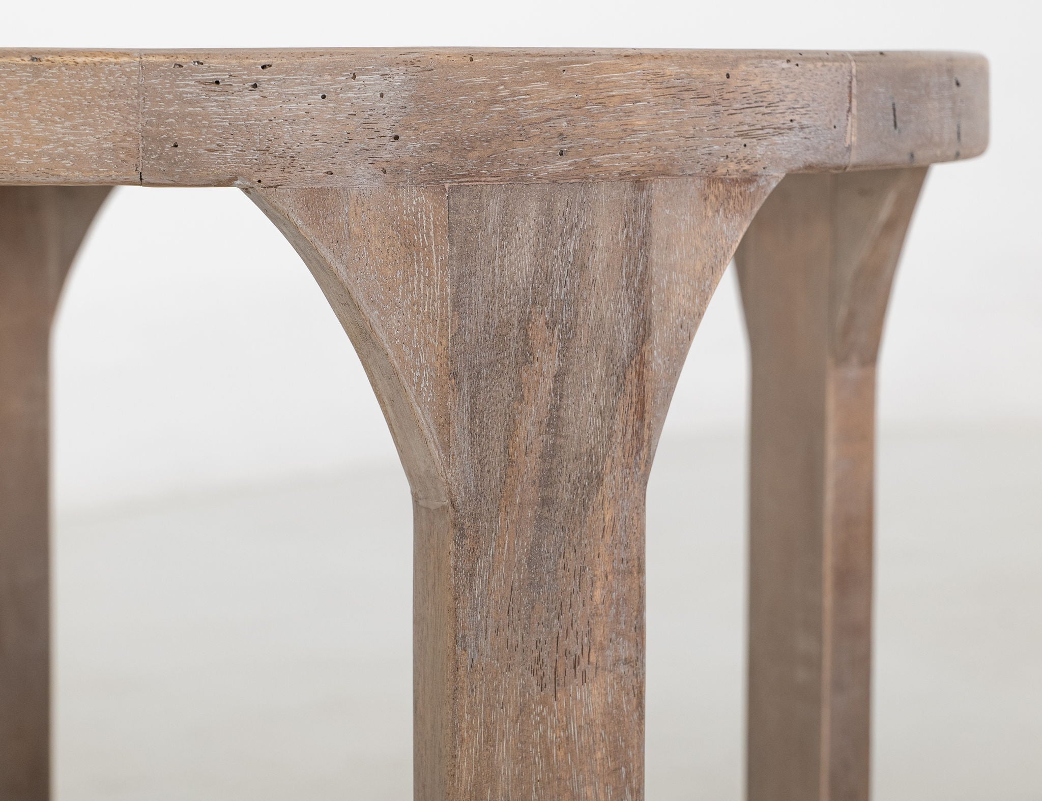 Balam 1 Shelf Table Ivory White