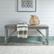 Newport Counter Height Dining Bench in Gray