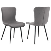 Upholstered Dining Side Chairs with Linen-Like Fabric