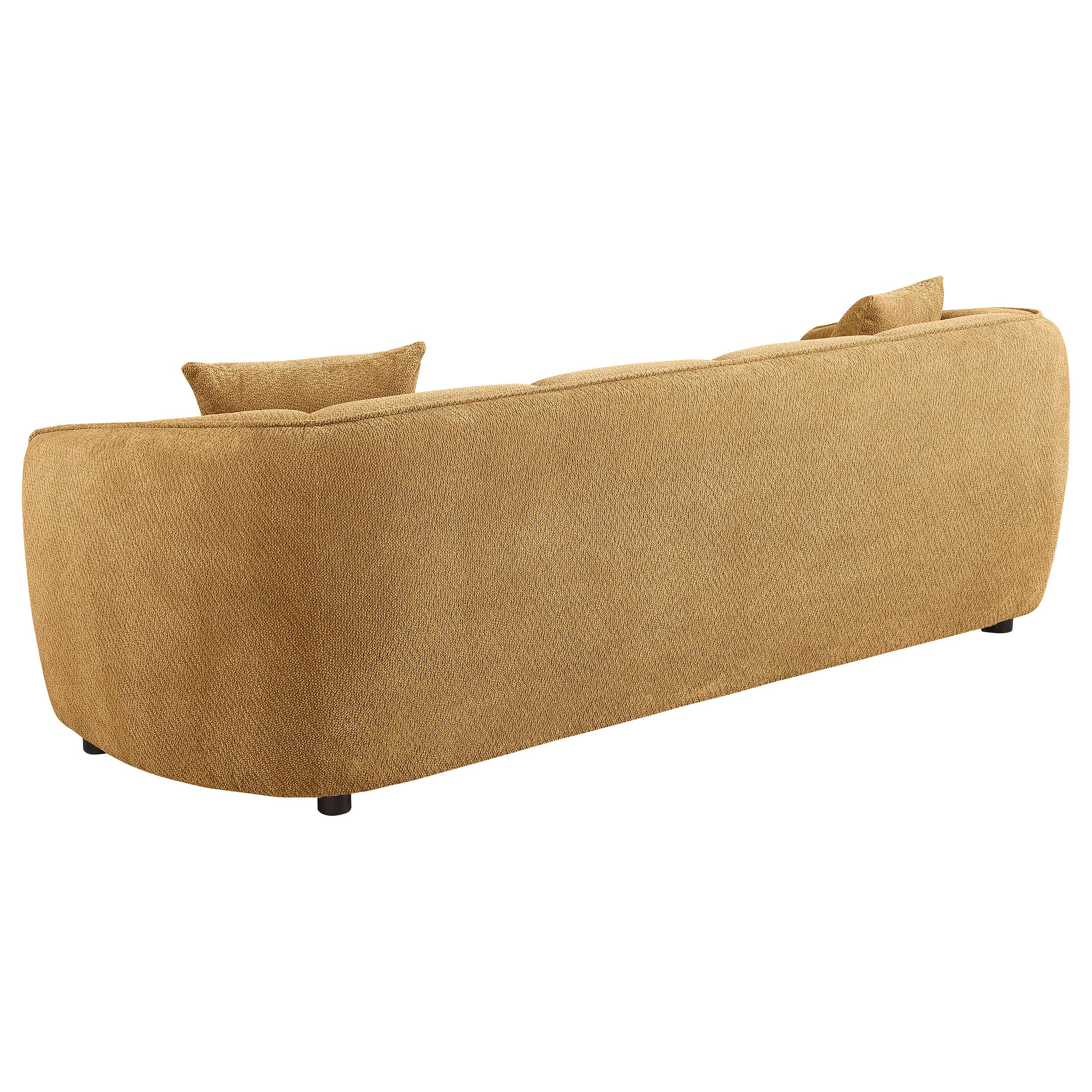 Aleisha Mustard Yellow Fabric 3-Piece Sofa Set