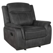 Upholstered Padded Arm Glider Recliner