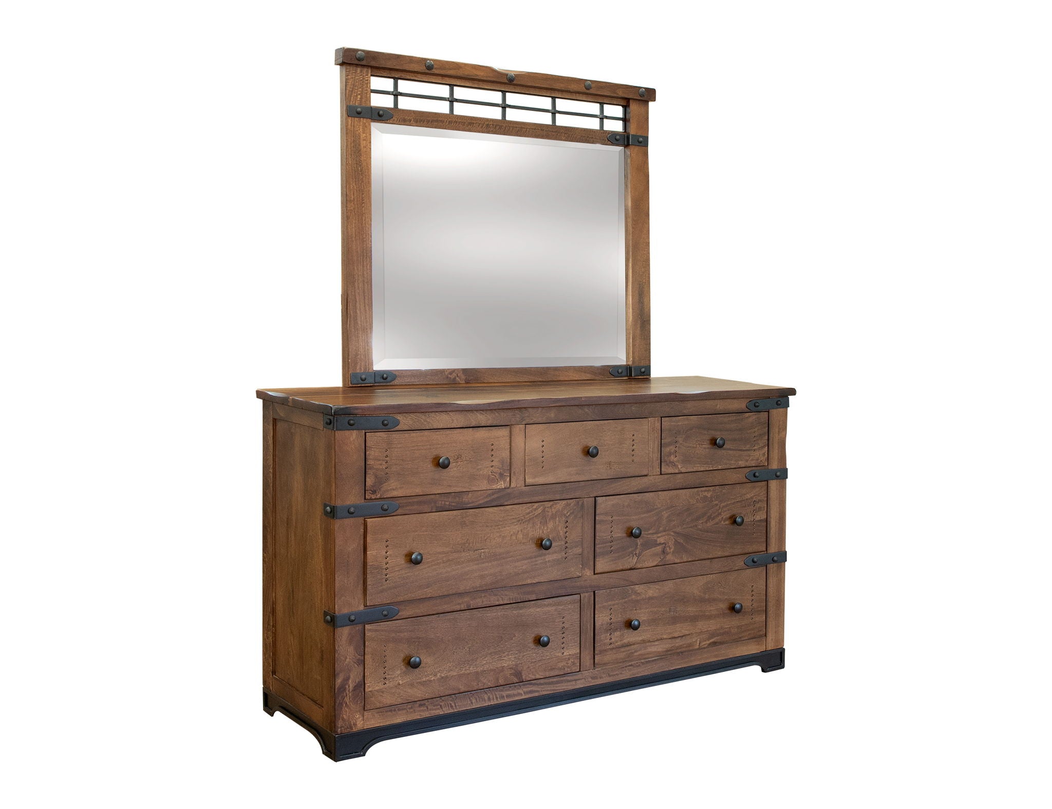 Parota Dresser – Cinnamon Brown, 7-Drawer