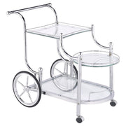 Sarandon - 3-Tier Glass Shelf Metal Bar Cart