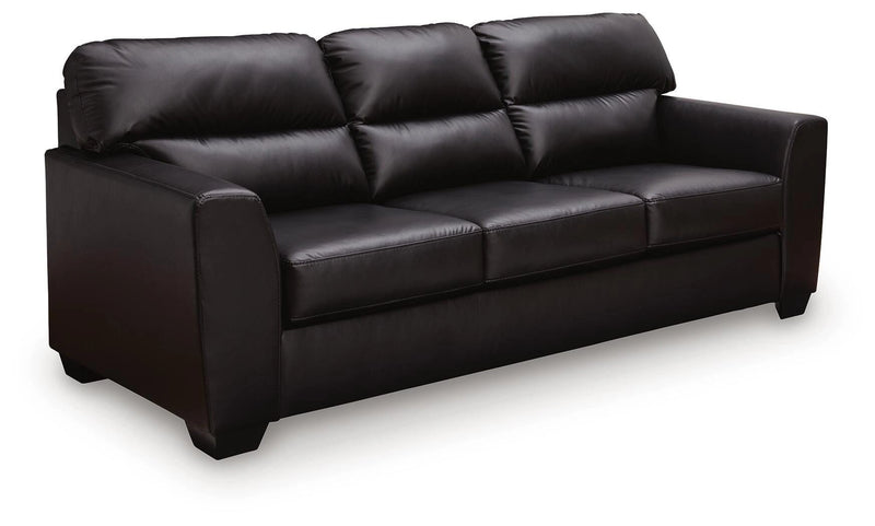 Glennbre Midnight 92" Faux Leather Sofa PC6980438