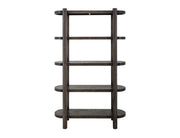 Balam 4-Shelf Bookcase in Oil Black