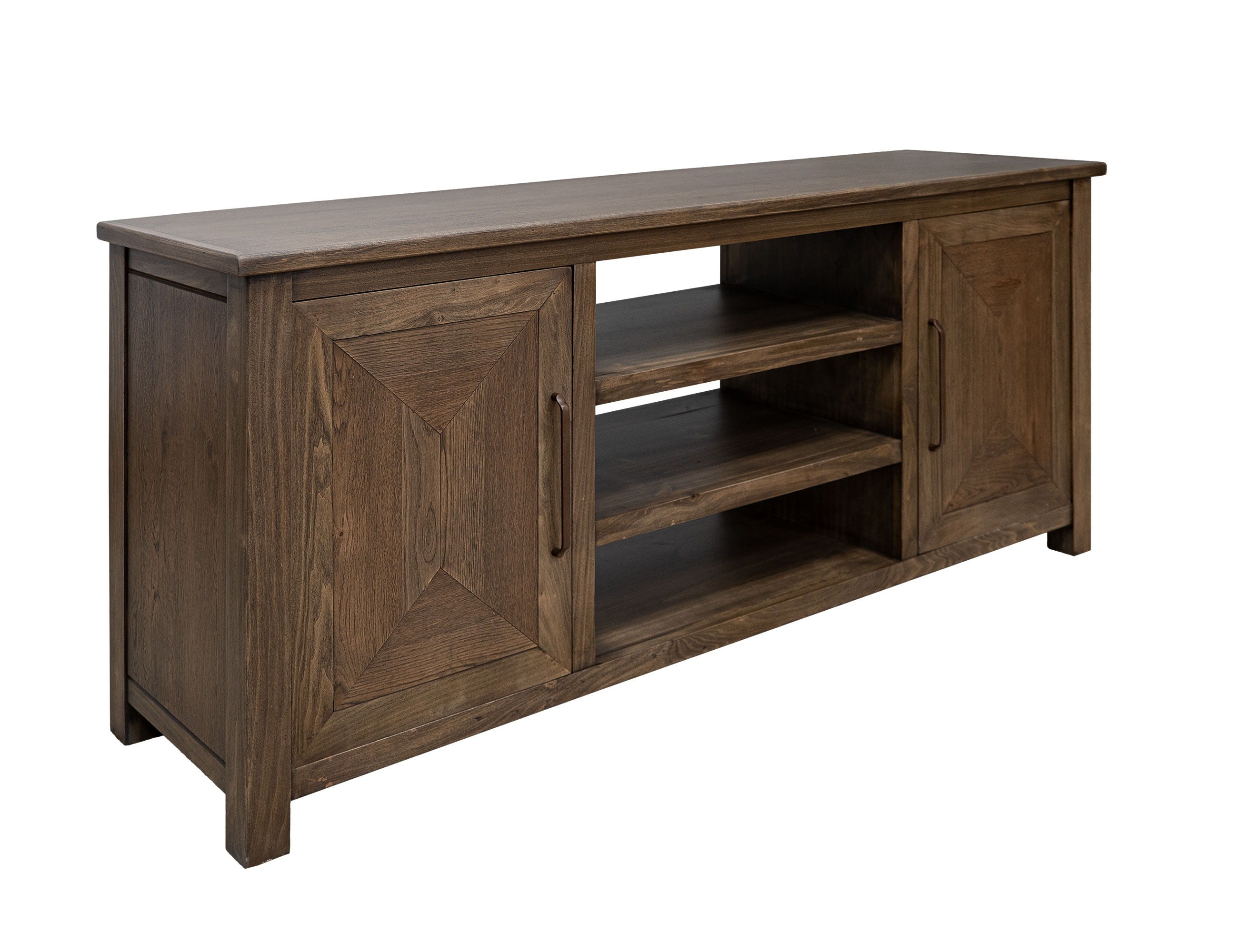 Novus Lodge Walnut Brown 2-Door TV Stand