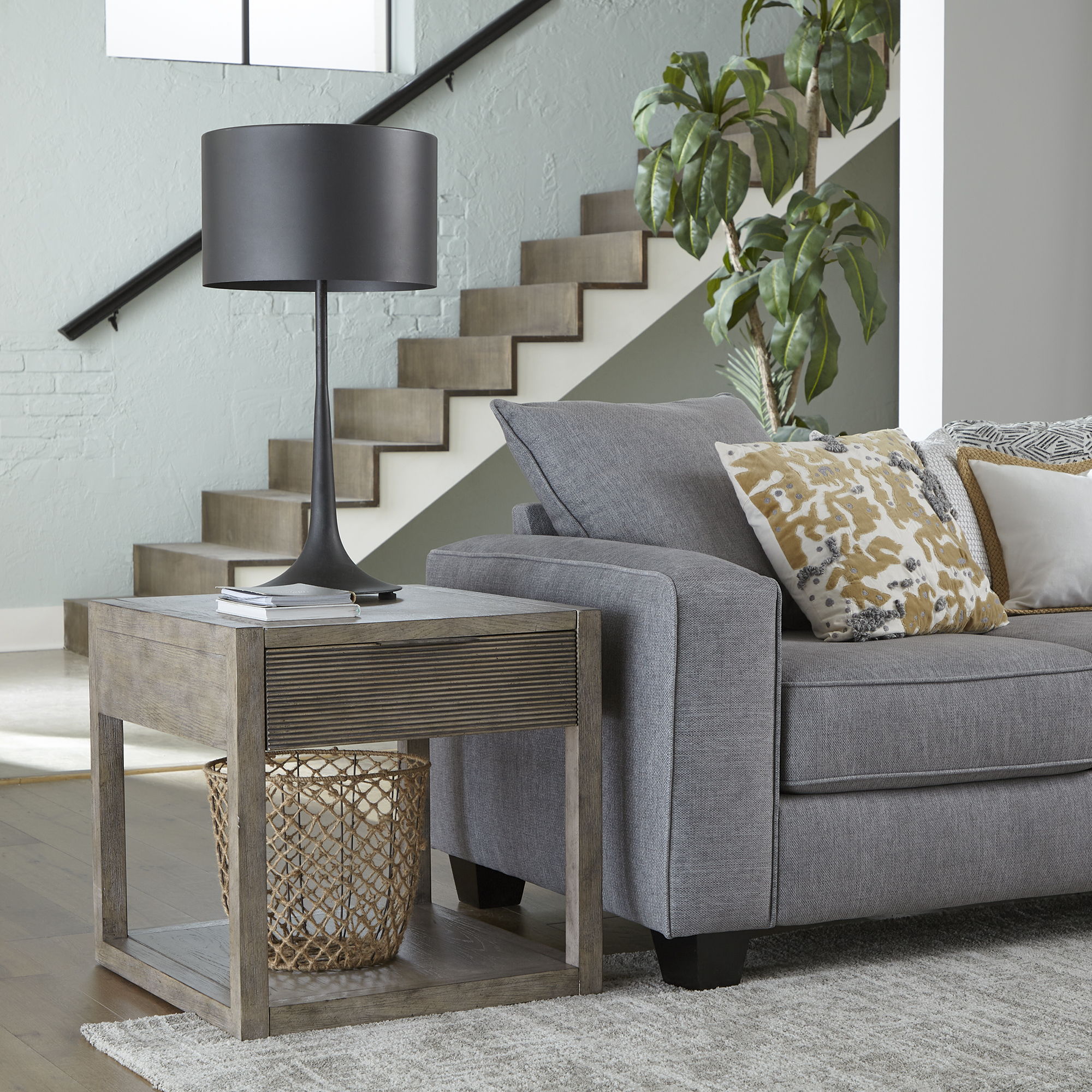 Bartlett Field 3-Piece Table Set in Gray with Cocktail