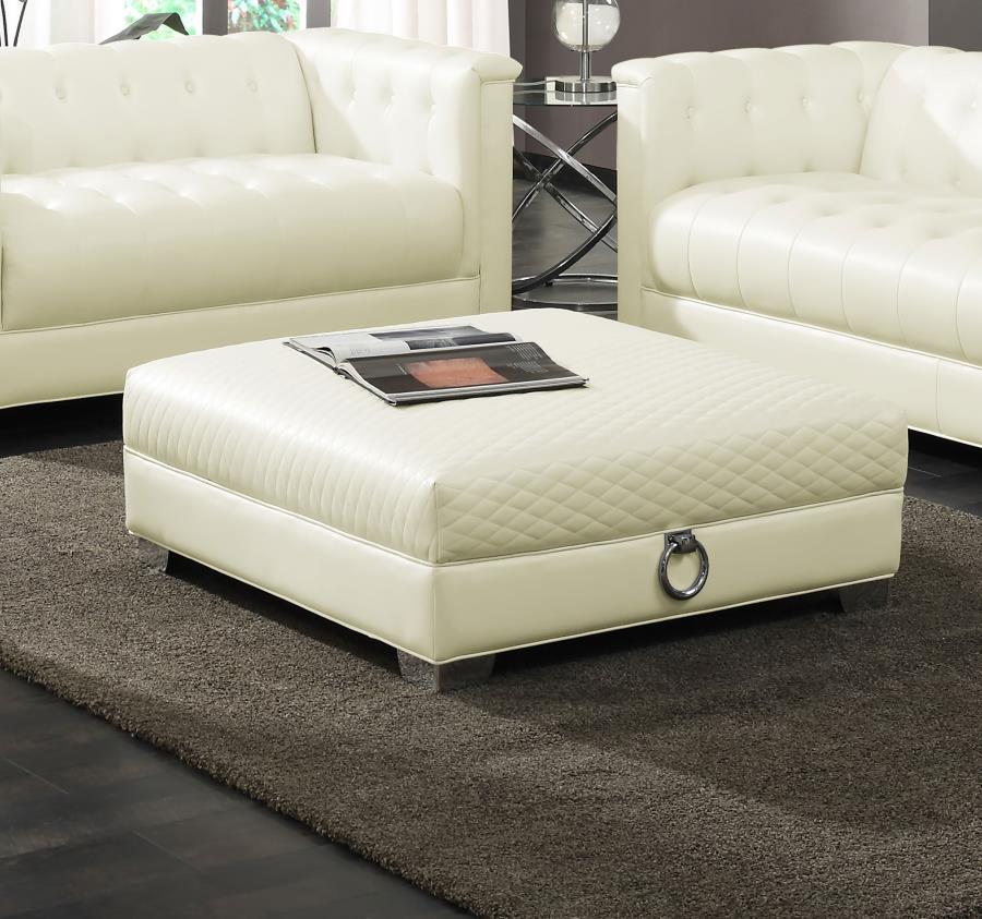Chaviano Square Upholstered Ottoman