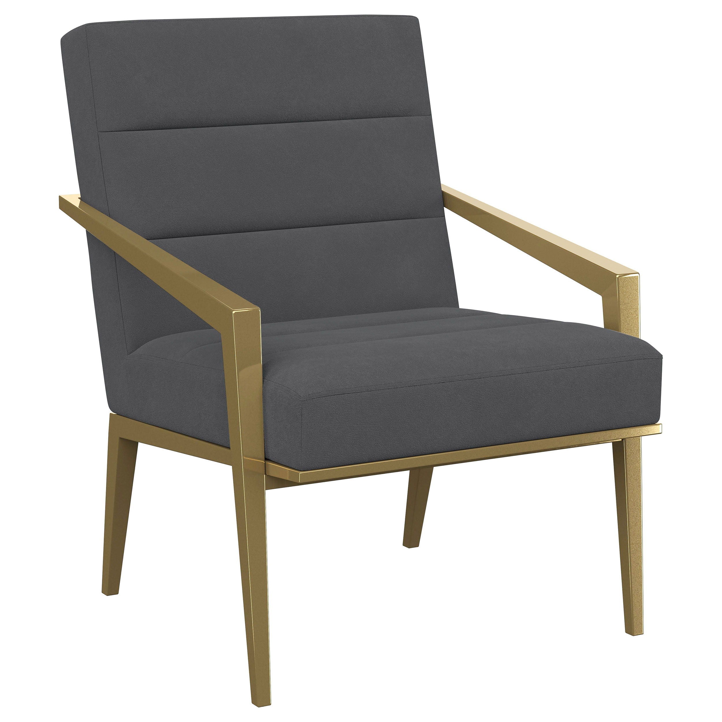 Kirra Upholstered Metal Arm Accent Chair