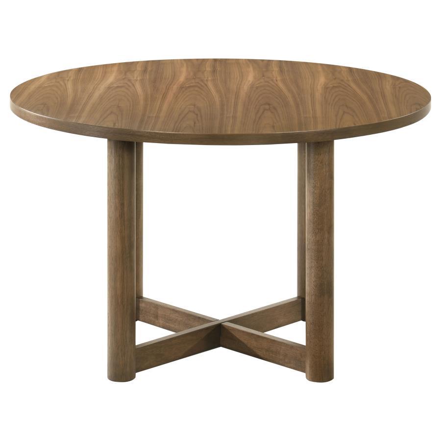 Crestmore Round and Rectangular Wood Dining Table Set
