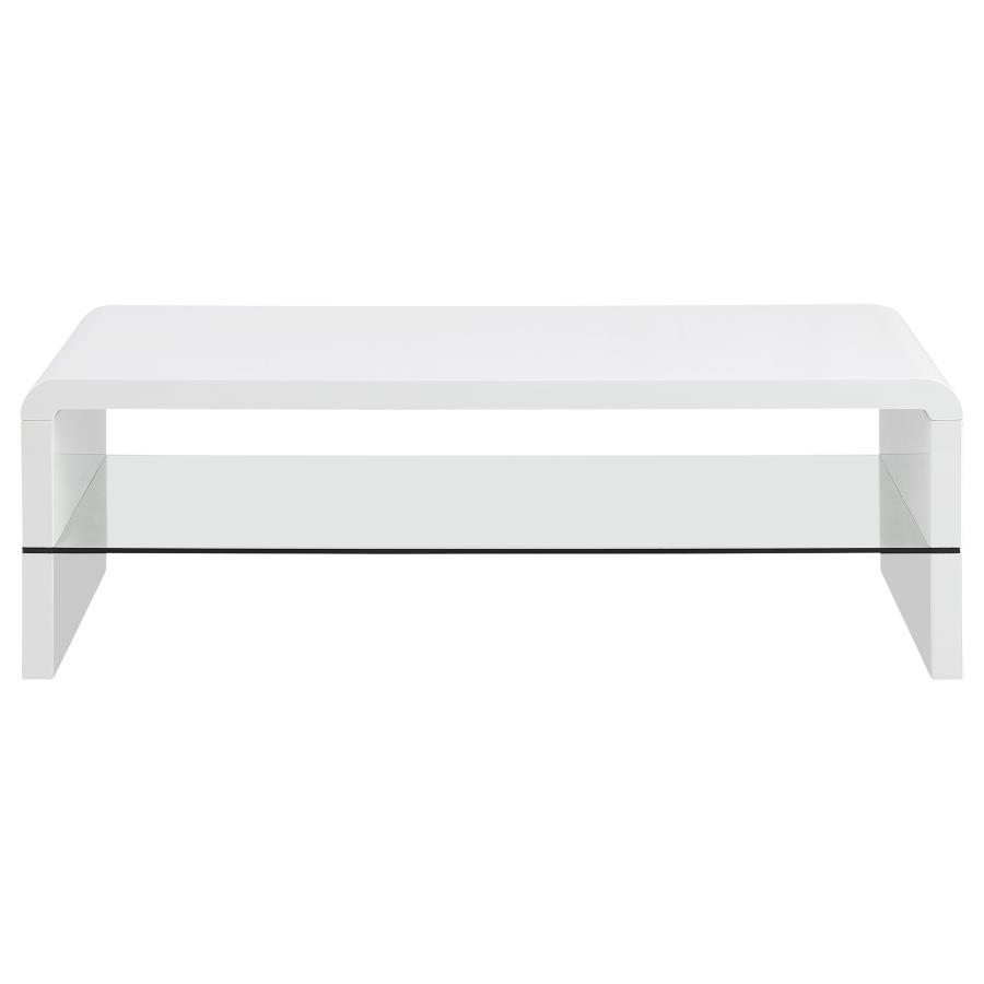 Airell - Rectangular Coffee Table With Shelf