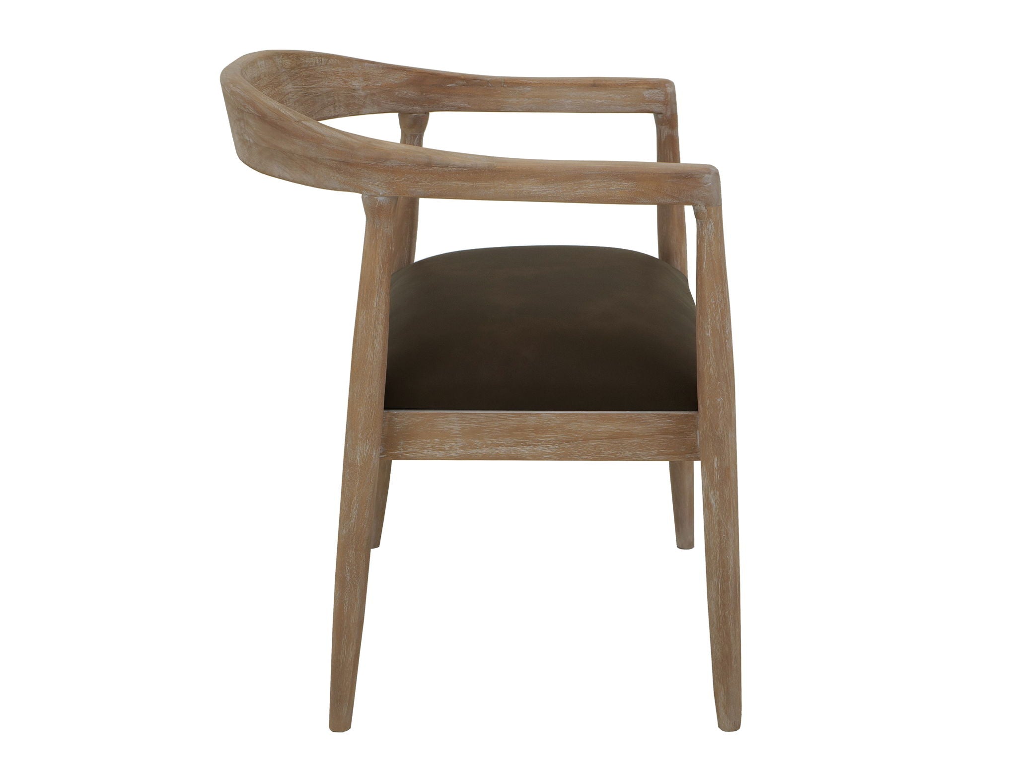 Teak Chair Ivory White